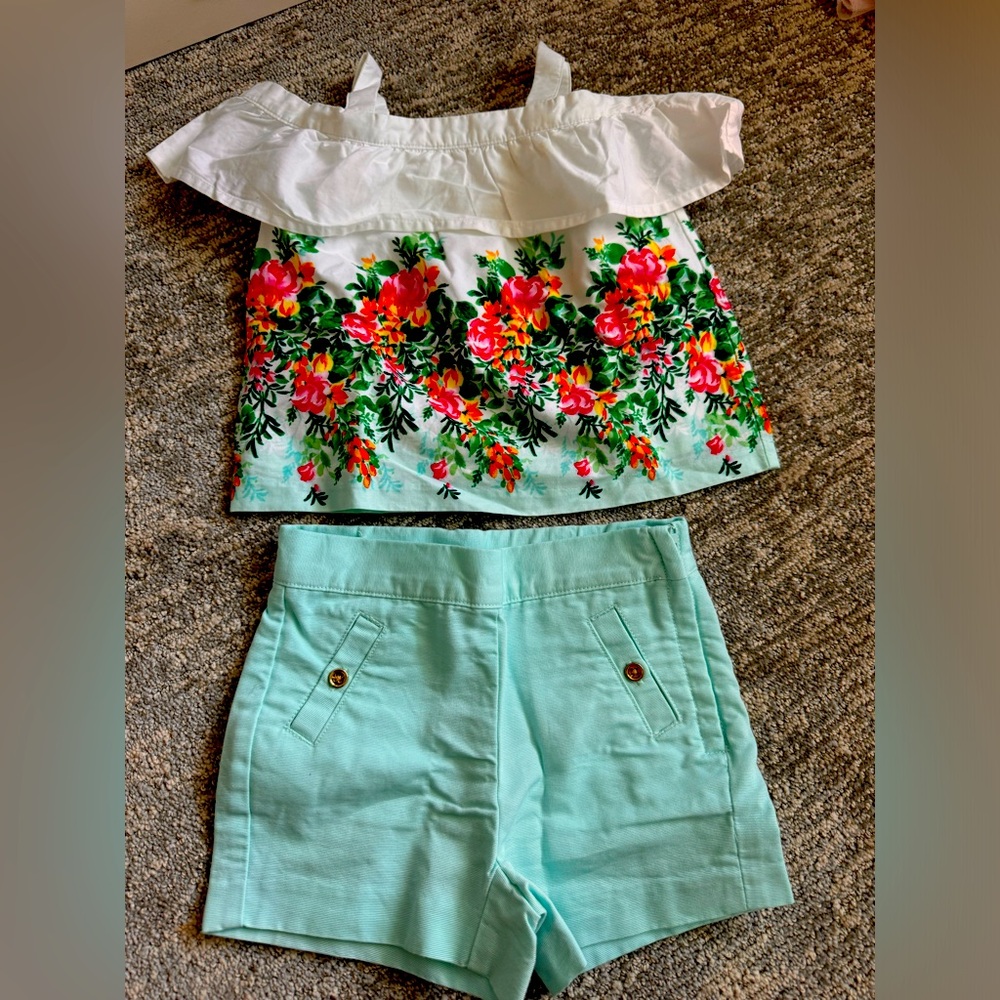 Janie and Jack toddler girl 18-24 two pieces o